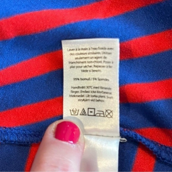 Vineyard Vines‎ Striped Scoop Neck High-Low Maxi Dress Size L - Picture 10 of 10